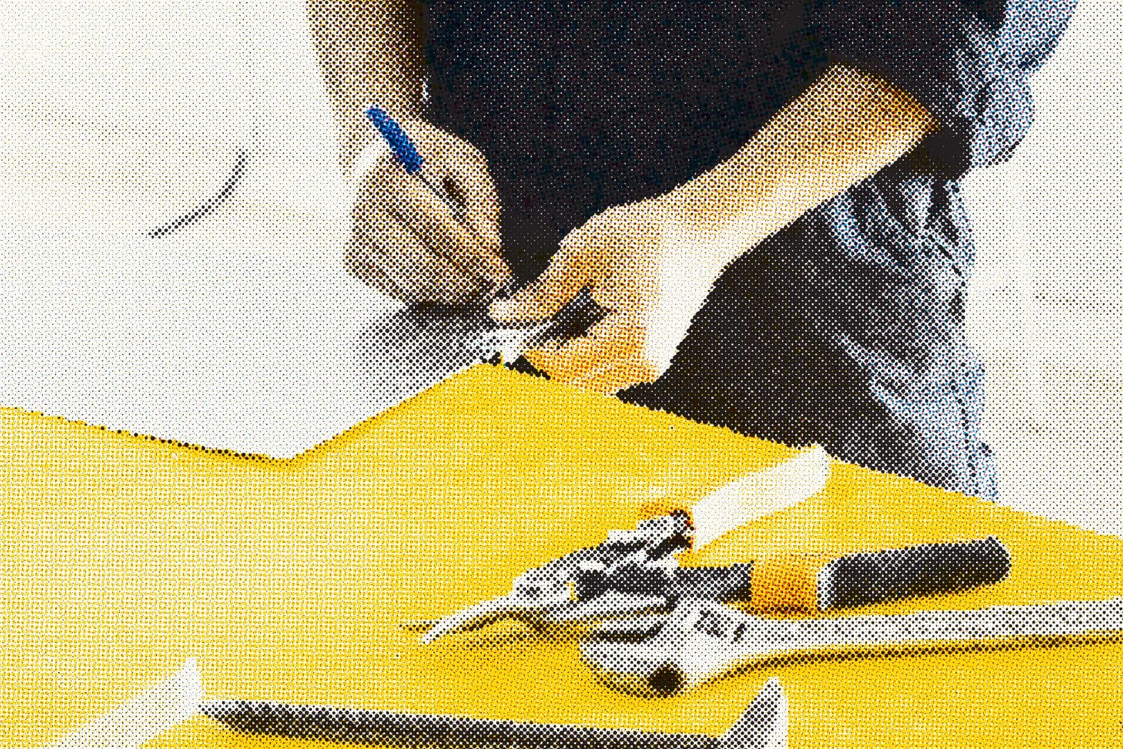 Halftone image of an operational environment
