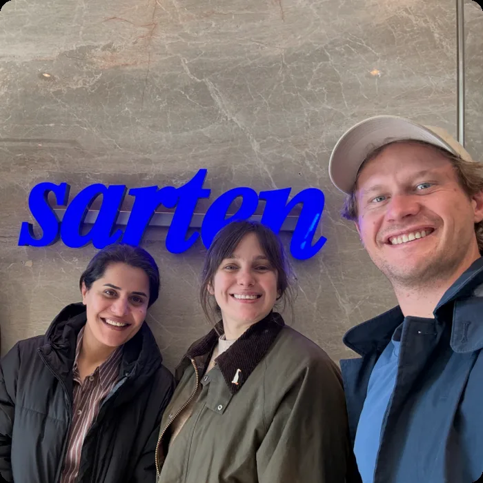 The founders together at Sarten