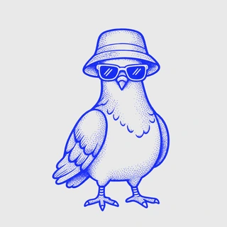 Paloma mascot illustration